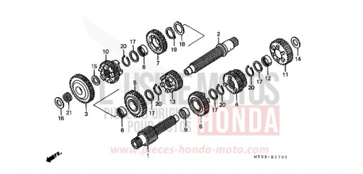 BOITE DE VITESSES ST1100L de 1990